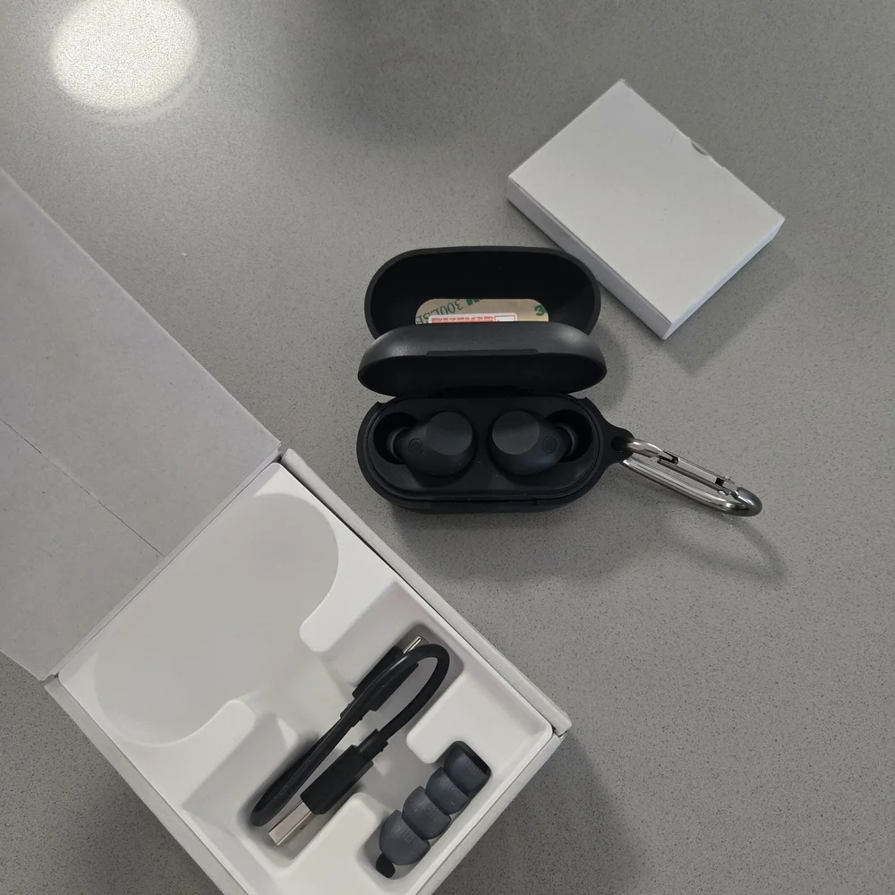 Sony Black Wireless Earbuds with Charging Case